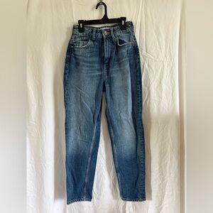 Zara Blue Denim Mom Jeans